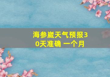 海参崴天气预报30天准确 一个月